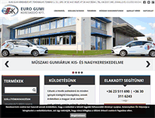 Tablet Screenshot of eurogumi.hu